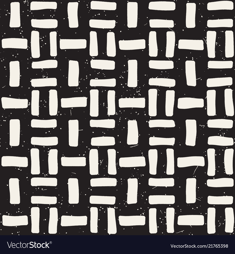 Hand drawn seamless repeating pattern with lines vector image Hand drawn seamless repeating pattern with lines