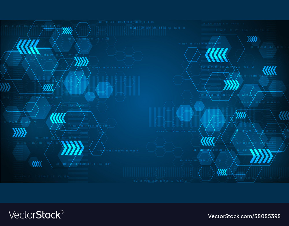 Hexagonal Data Network Background