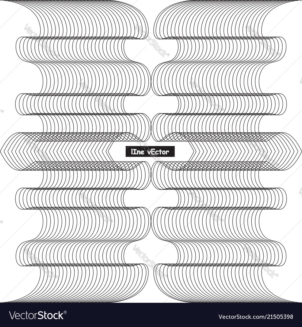 Modern design lines pattern repeat undulated vector image Modern design lines pattern repeat undulated