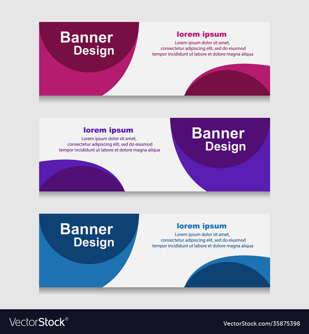 Set design print banner or web template can Vector Image