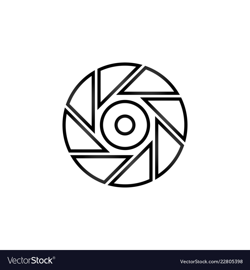 Shutter graphic design template isolated Vector Image