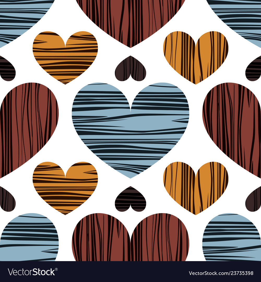 Striped Hearts Pattern