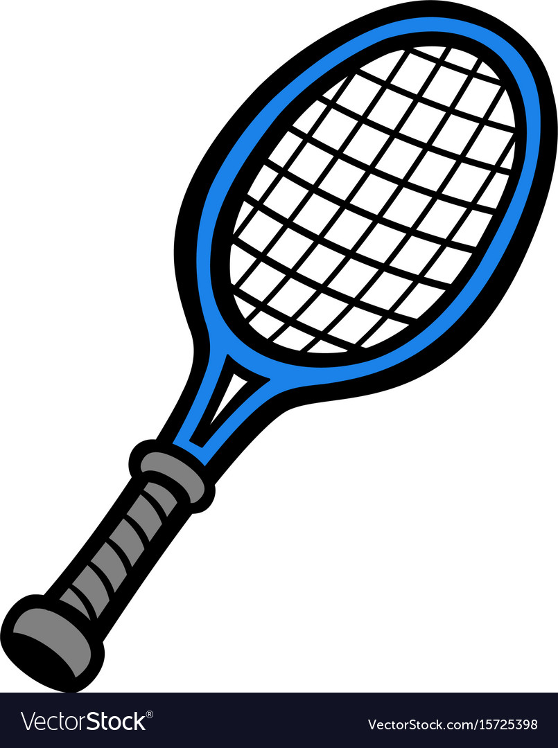 Tennis racquet tennis ball Royalty Free Vector Image