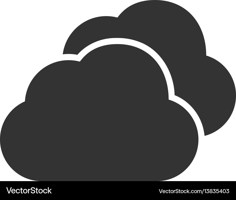 Clouds flat icon Royalty Free Vector Image - VectorStock