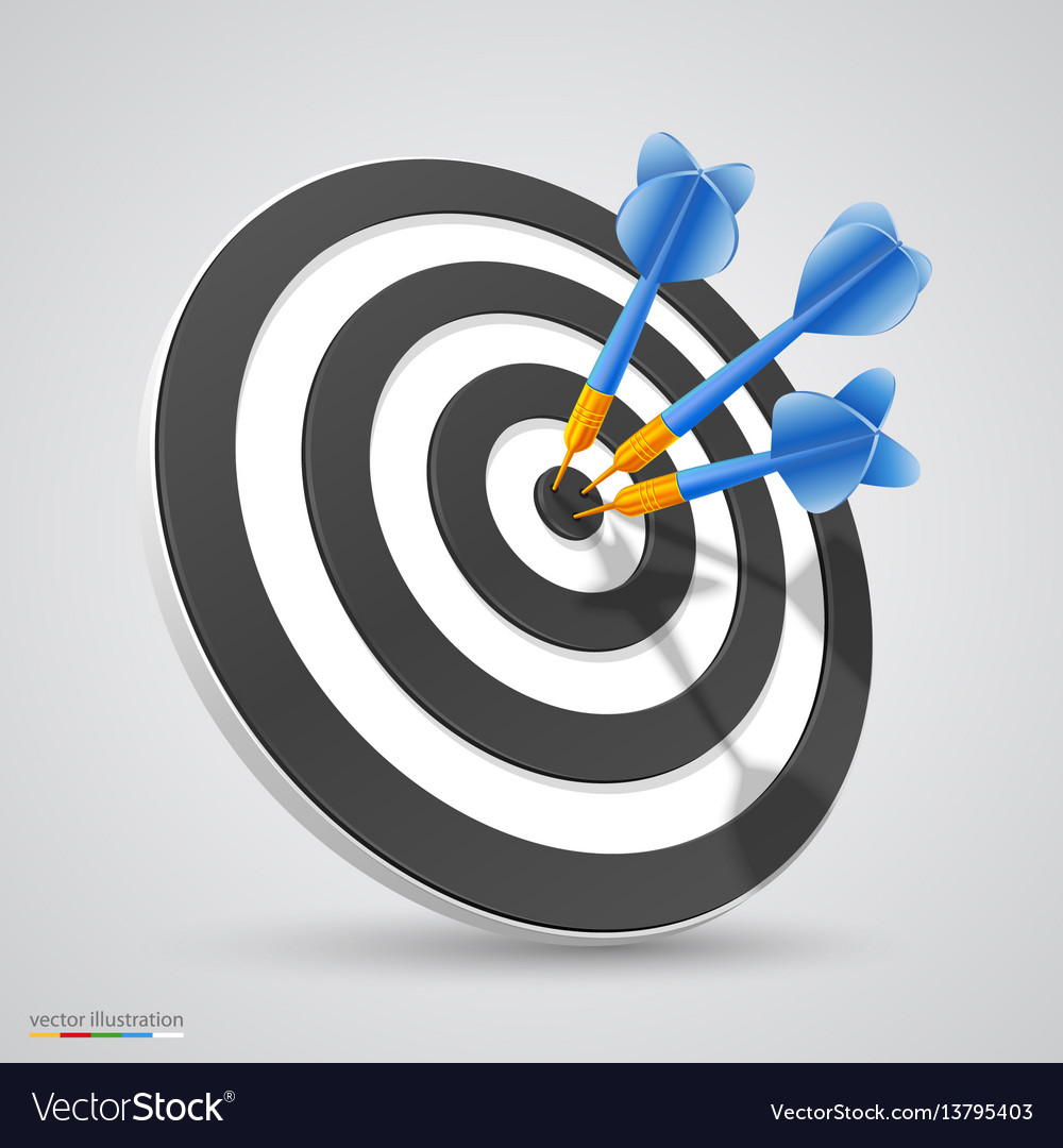 Dart Target with Darts