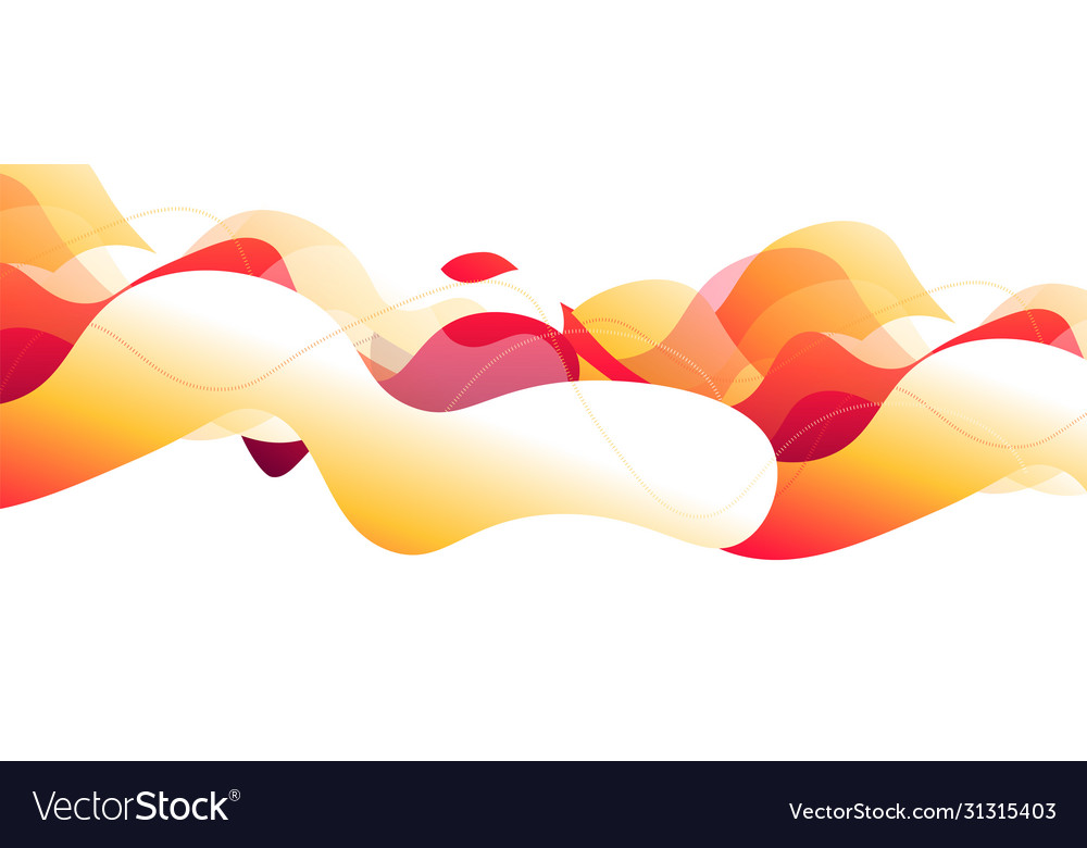 Gradient fluid orange color wave background