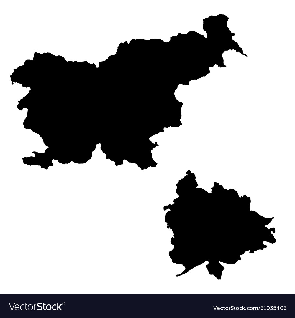 Map slovenia and ljubljana country capital