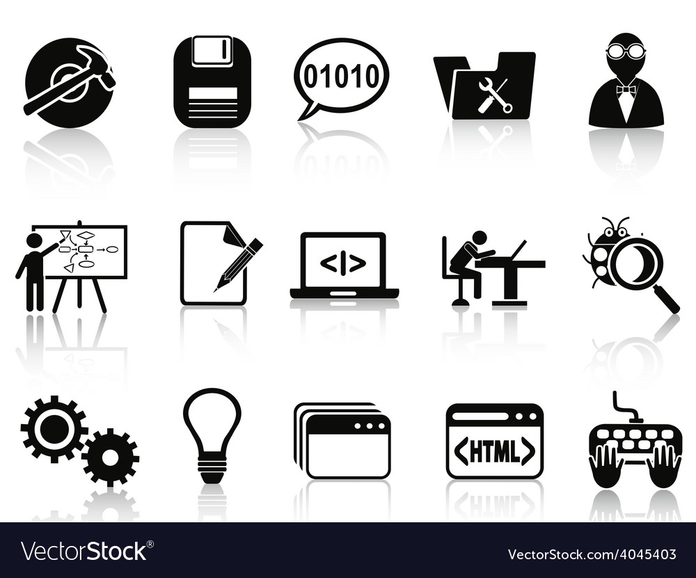 Program Development Icon Set