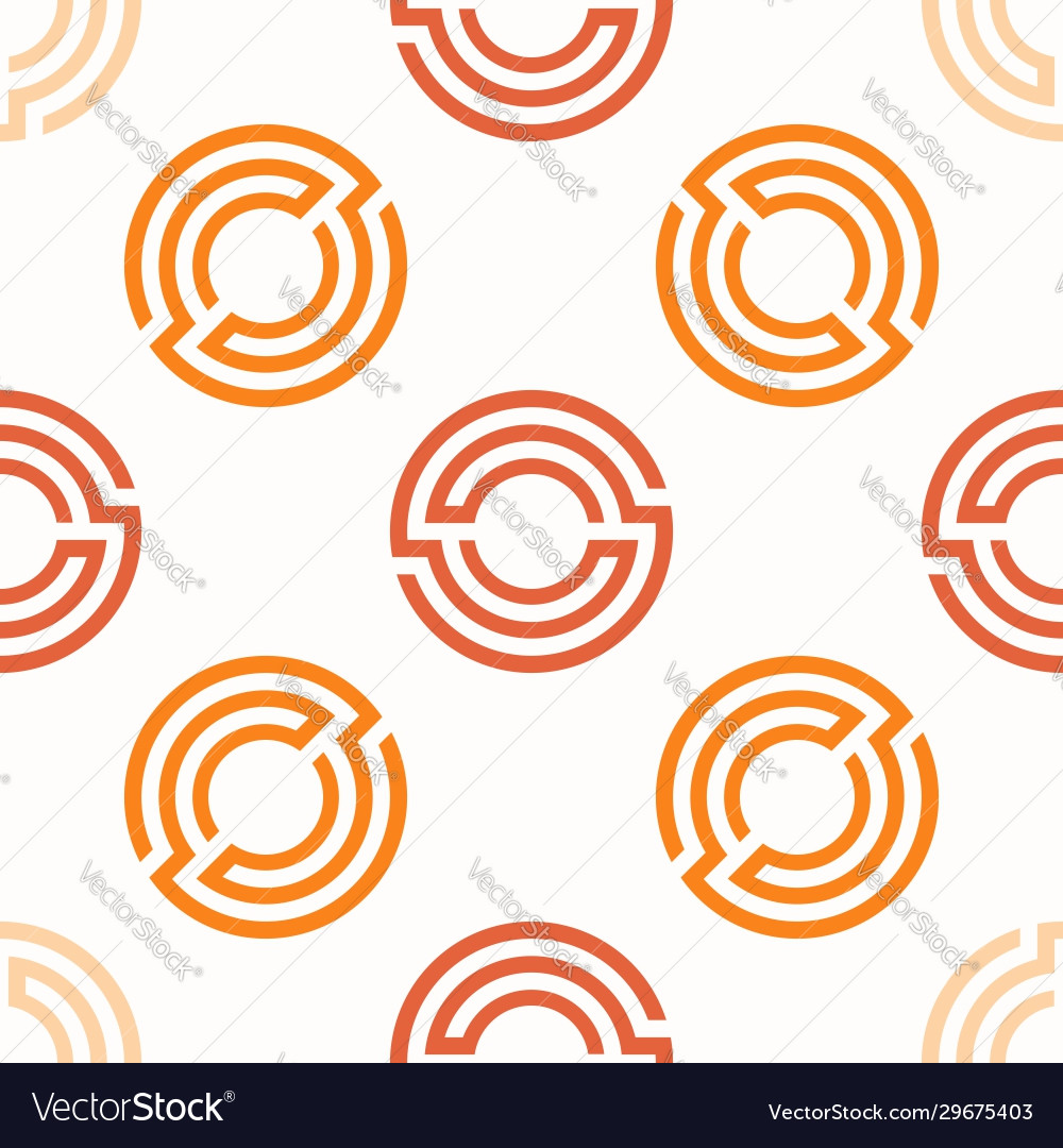 Seamless pattern background with geometric rounded