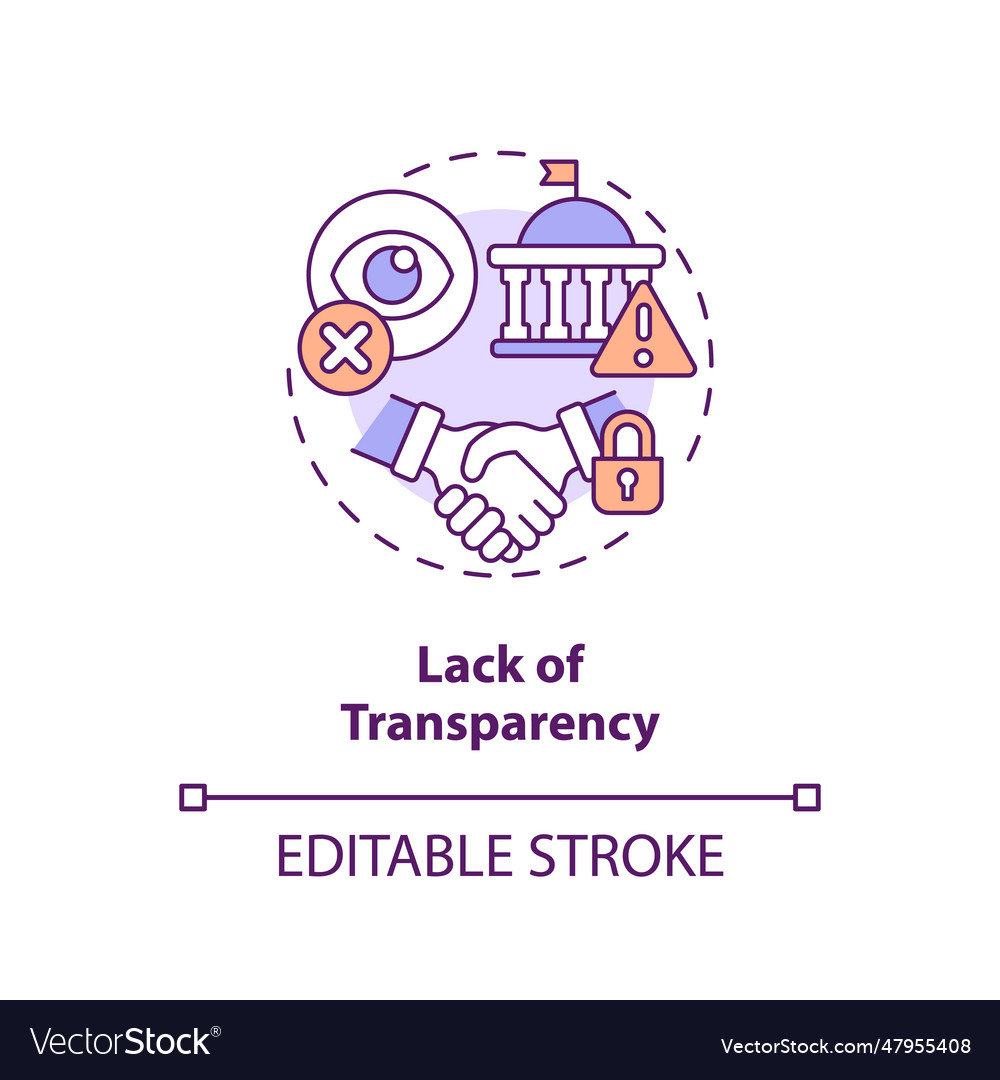 2d customizable lack of transparency icon concept vector image 2d customizable lack of transparency icon concept