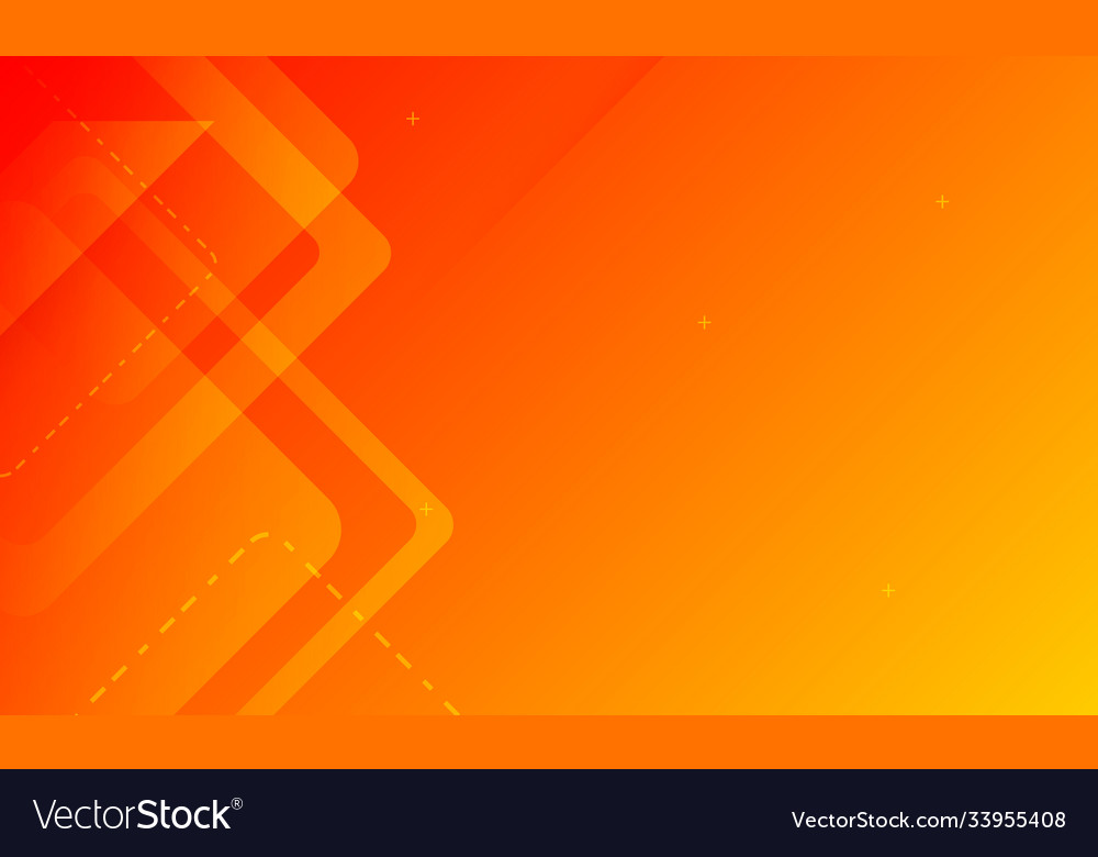Dynamic orange background gradient abstract vector image Dynamic orange background gradient abstract