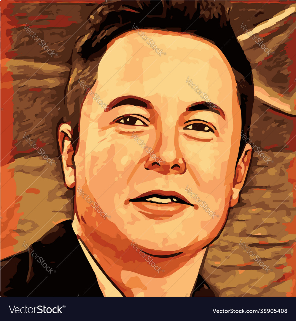 Elon musk Royalty Free Vector Image - VectorStock