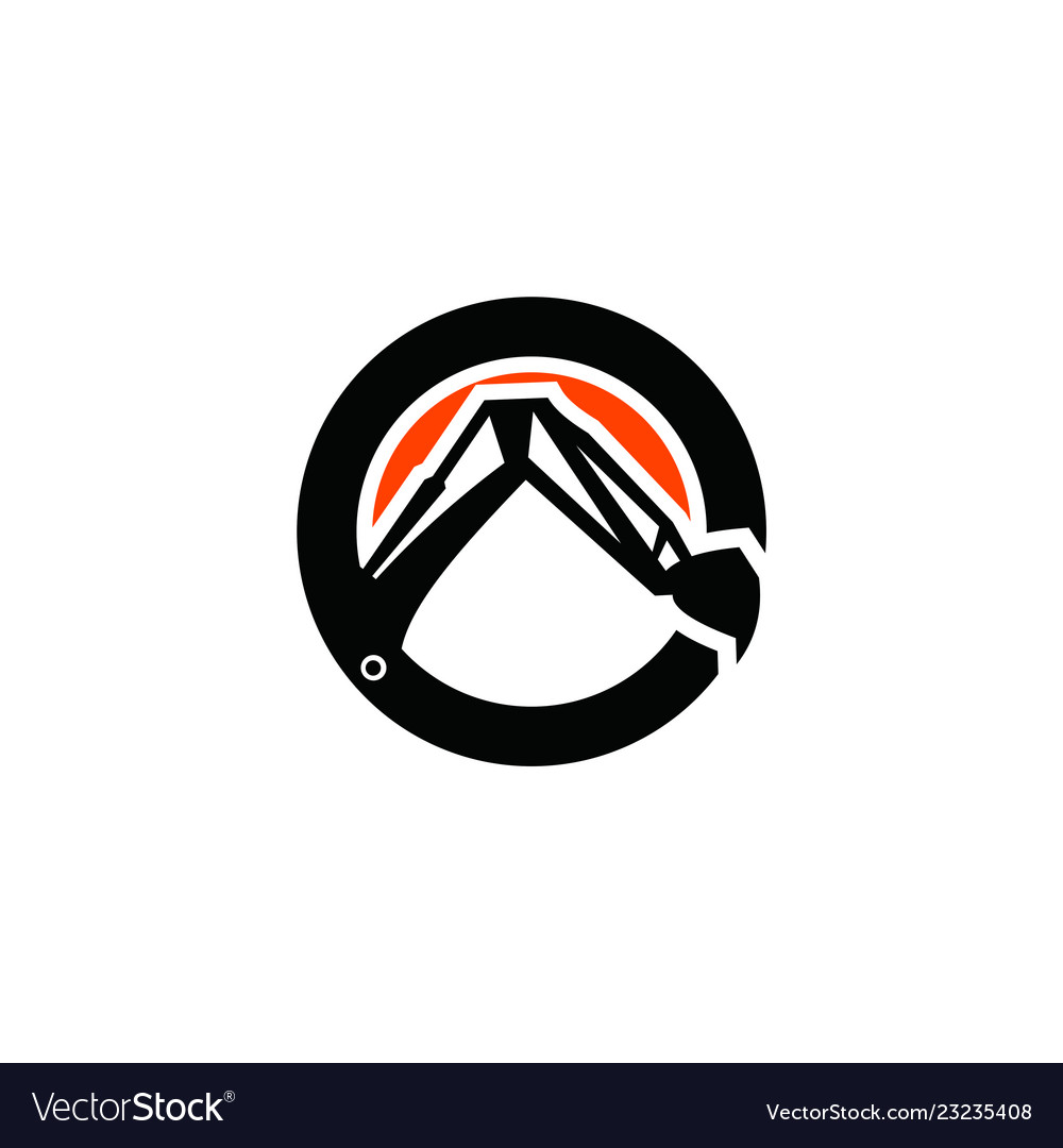 Excavator logo design