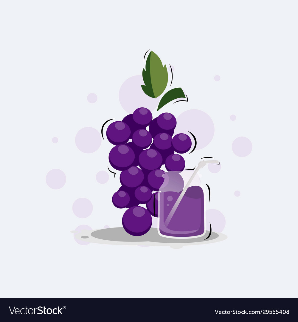 Grape Saft Logo Design Premium