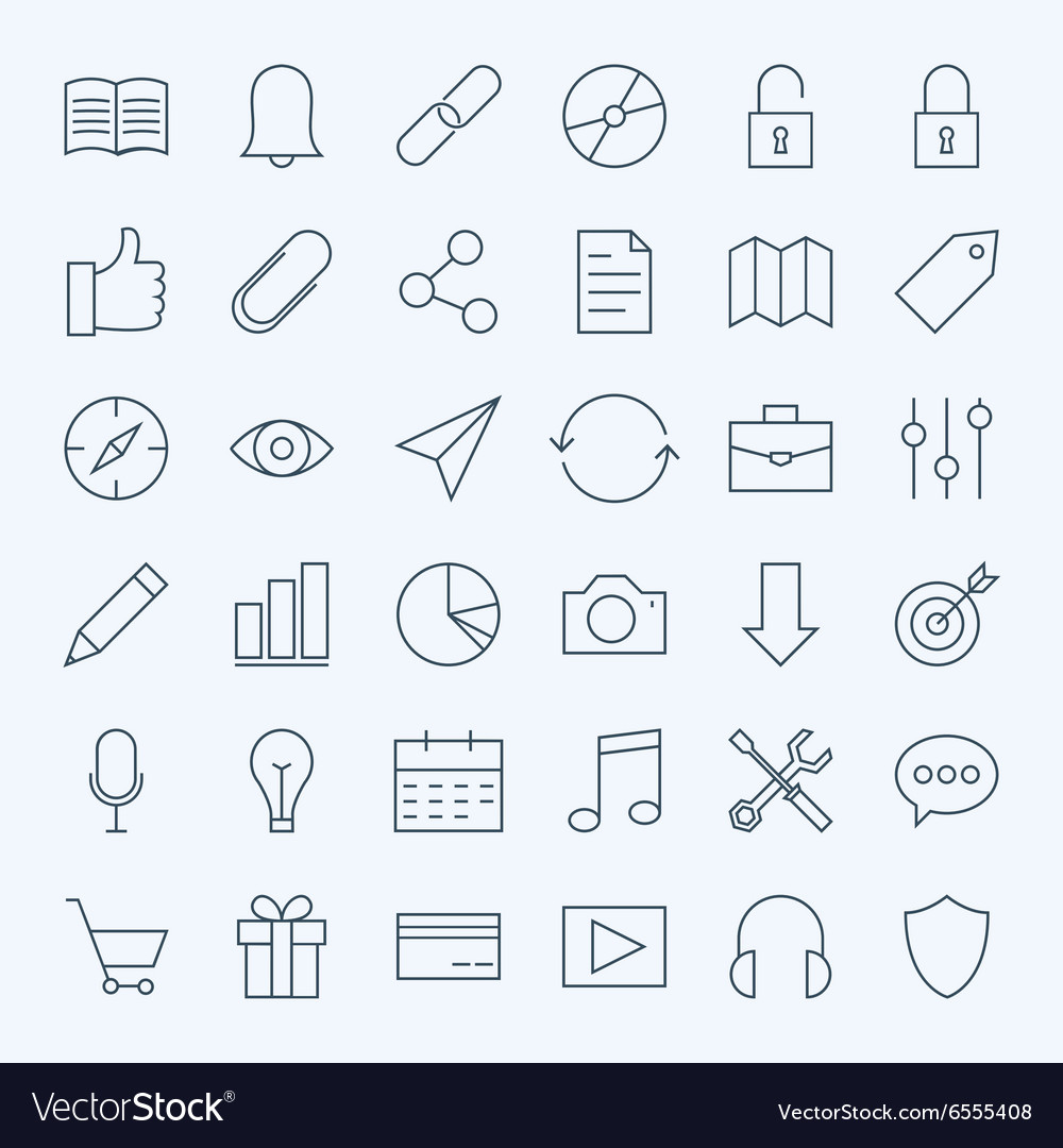 Modern Line User Interface Icons