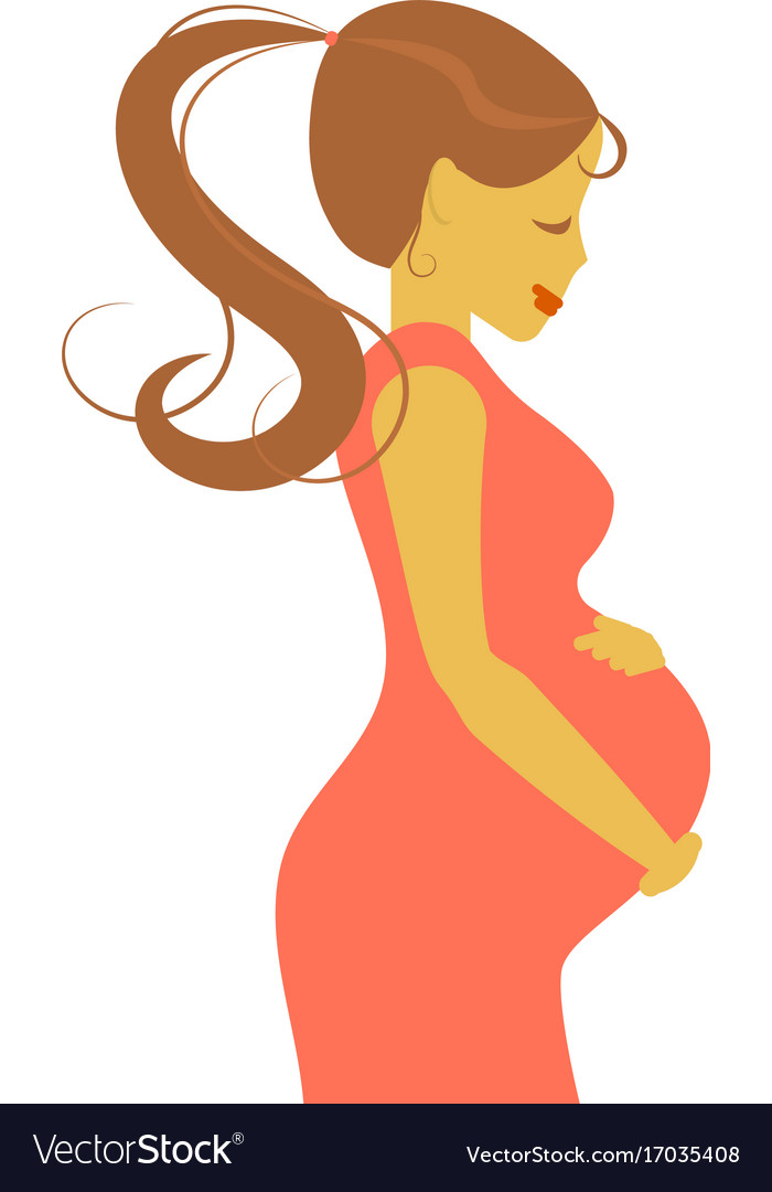 Portrait of pregnant woman