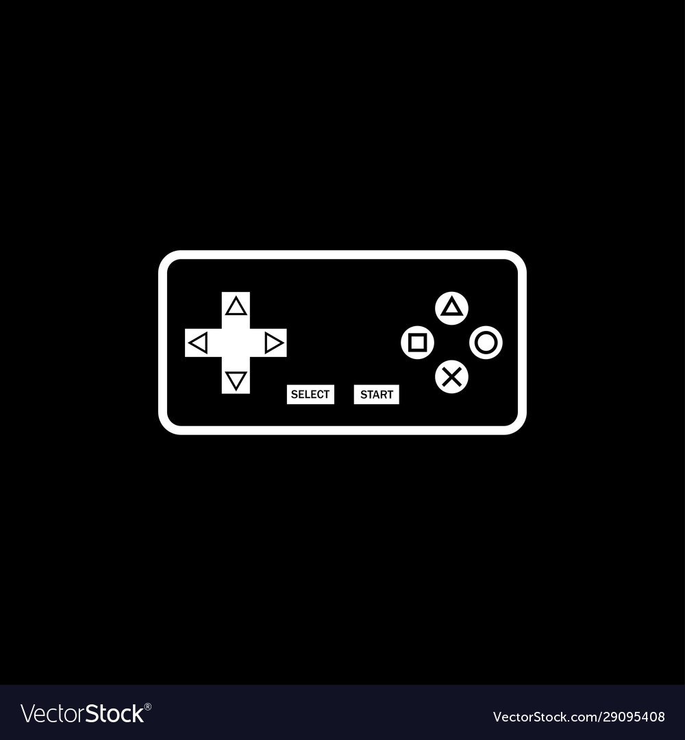 Rectangular joystick with triangle circle square vector image Rectangular joystick with triangle circle square