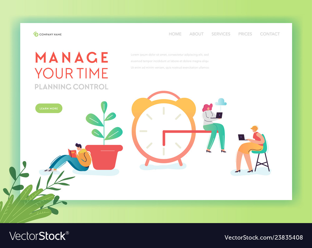 Time management business strategy solutions Vector Image