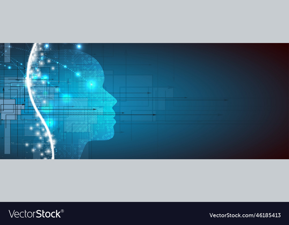 Artificial intelligence technology web background