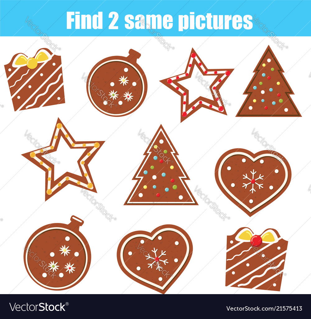 Find the same pictures children educational game