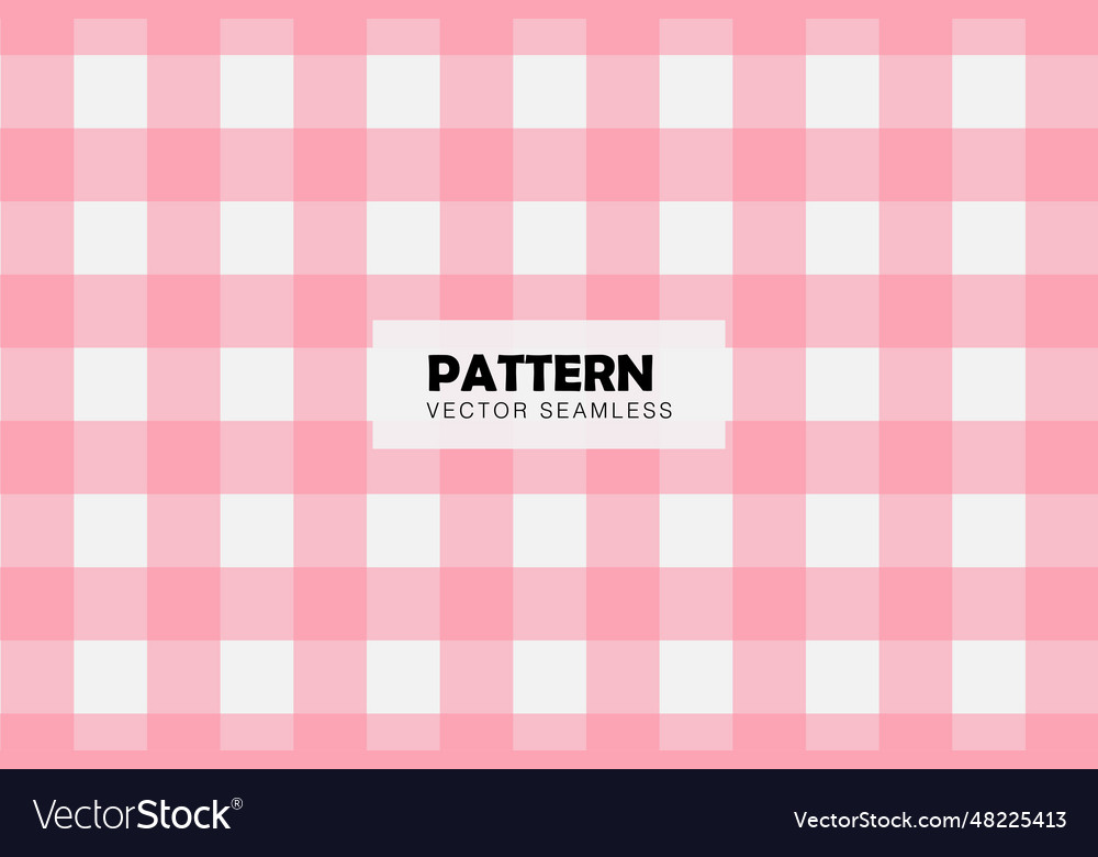 Gingham pink pattern Royalty Free Vector Image