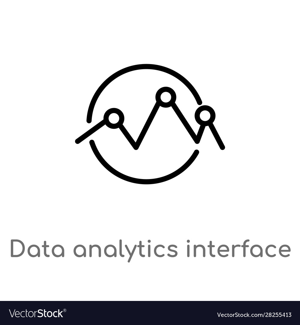 Outline data analytics interface connected