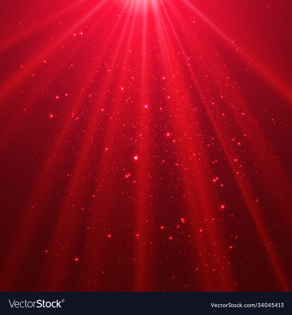 Red shining light top magic abstract