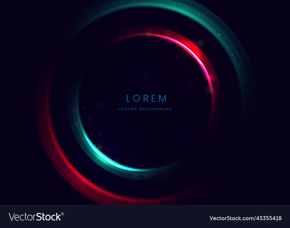 Abstract technology futuristic neon circle