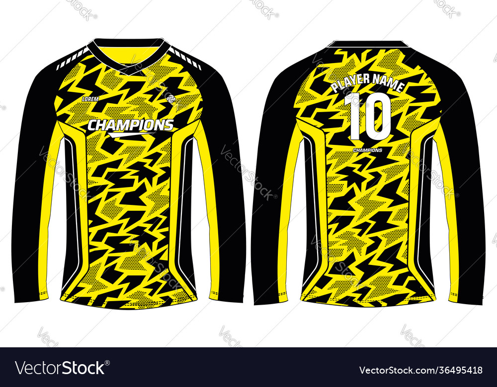 long sleeve sports jersey