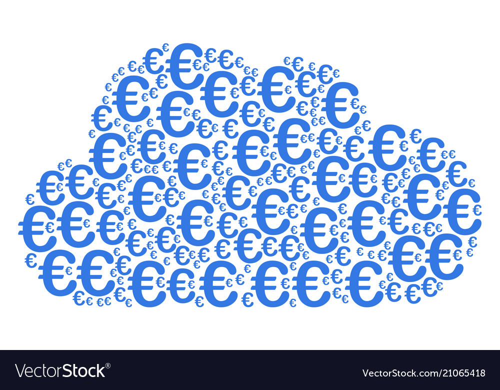 Cloud-Konfiguration von Euro-Symbolen