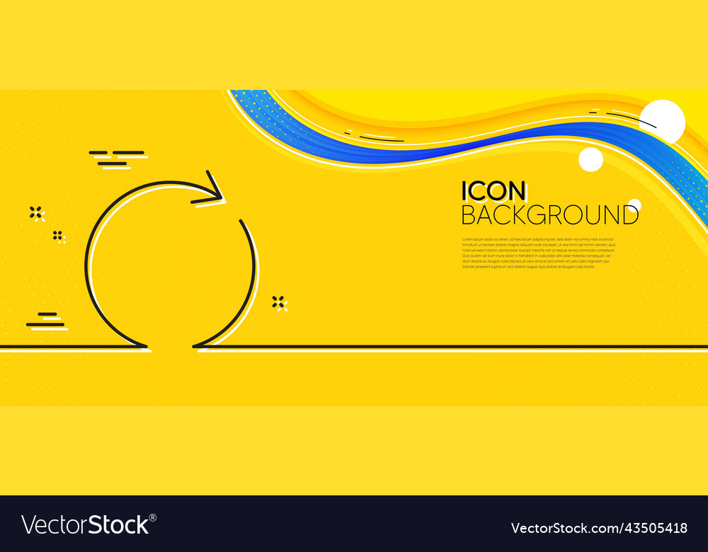 Refresh line icon rotation arrow sign minimal