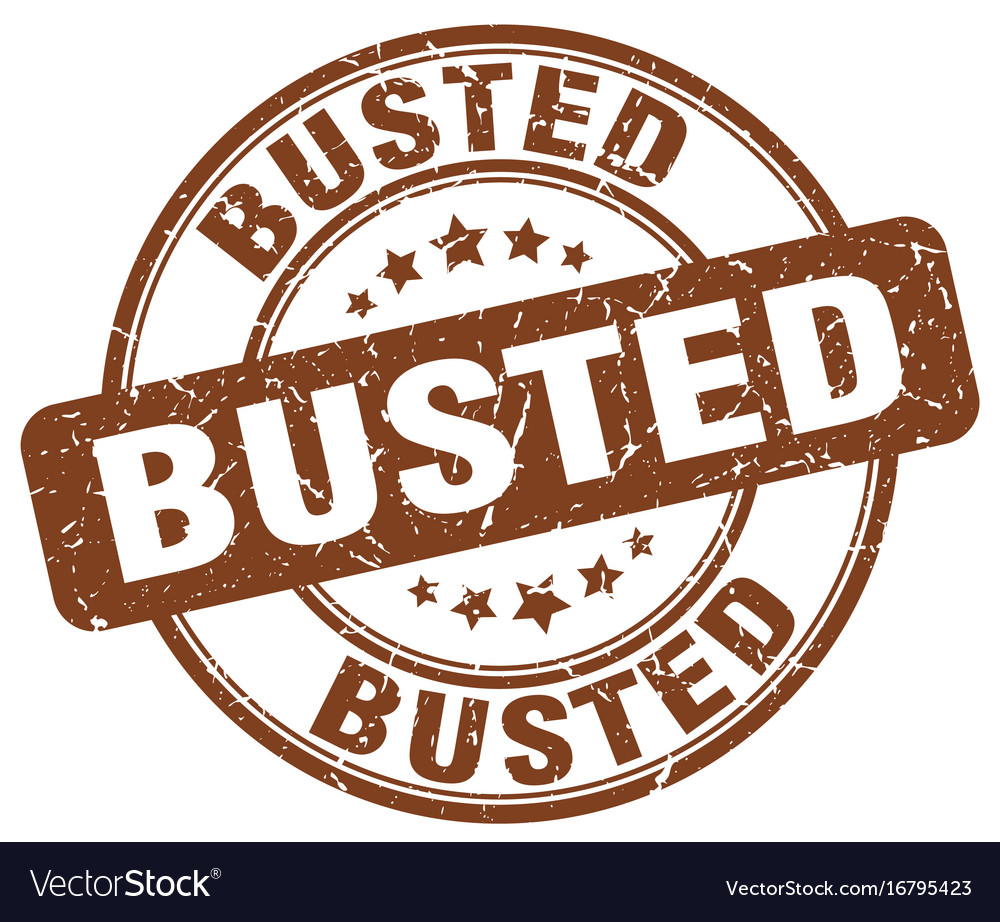 Busted stamp Royalty Free Vector Image - VectorStock