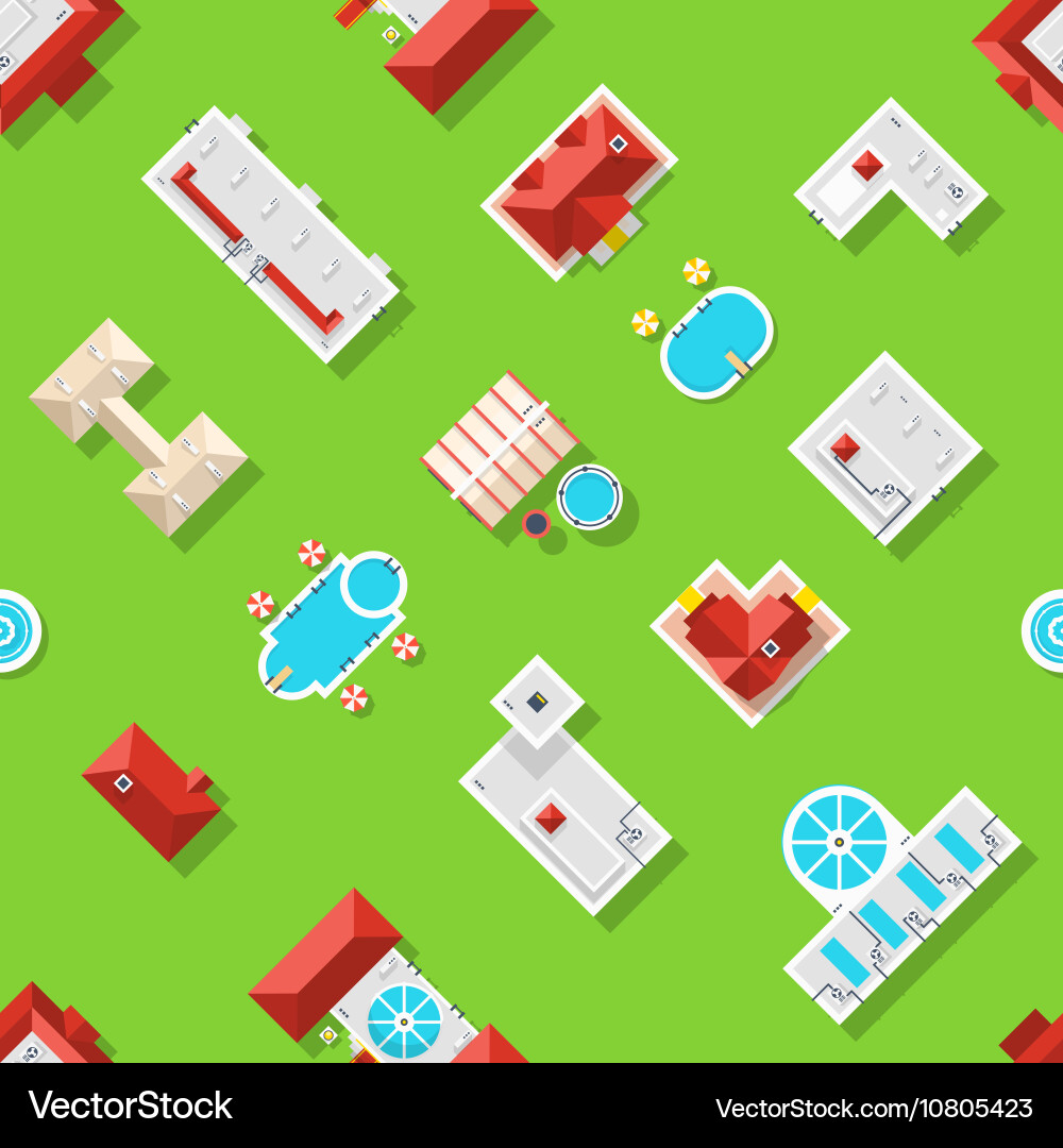 City Element Seamless Pattern Royalty Free Vector Image
