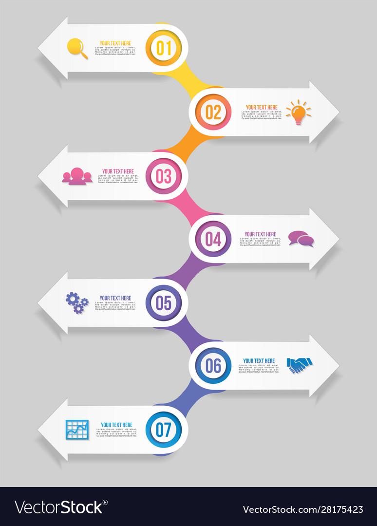 Infographics elements template design business Vector Image