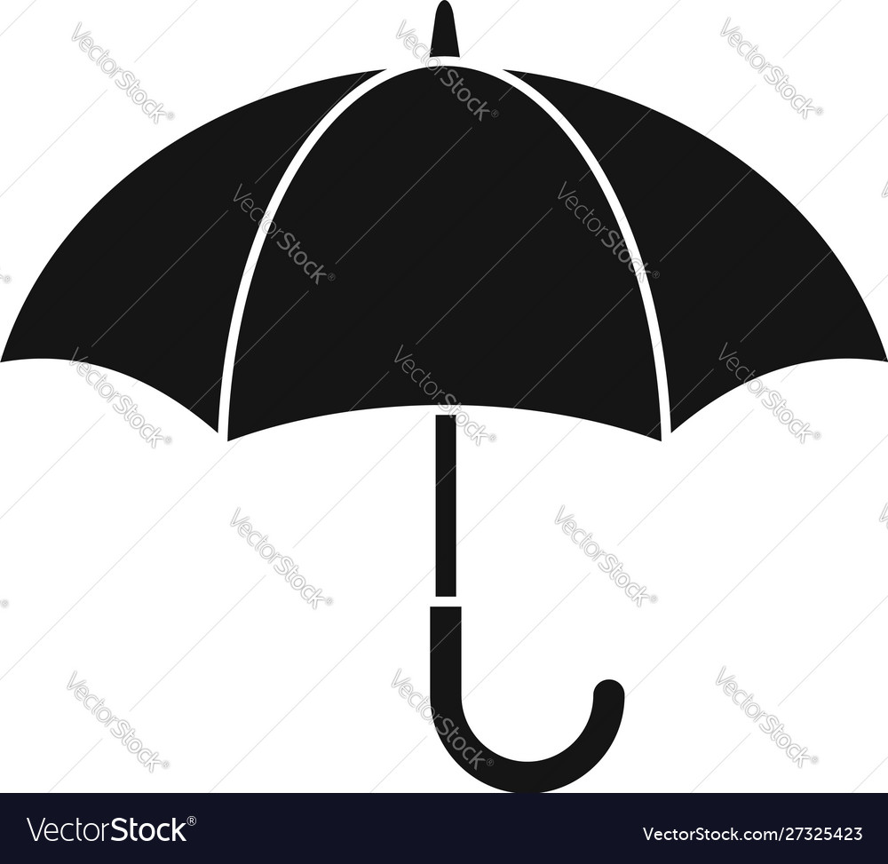 Kid umbrella icon simple style Royalty Free Vector Image