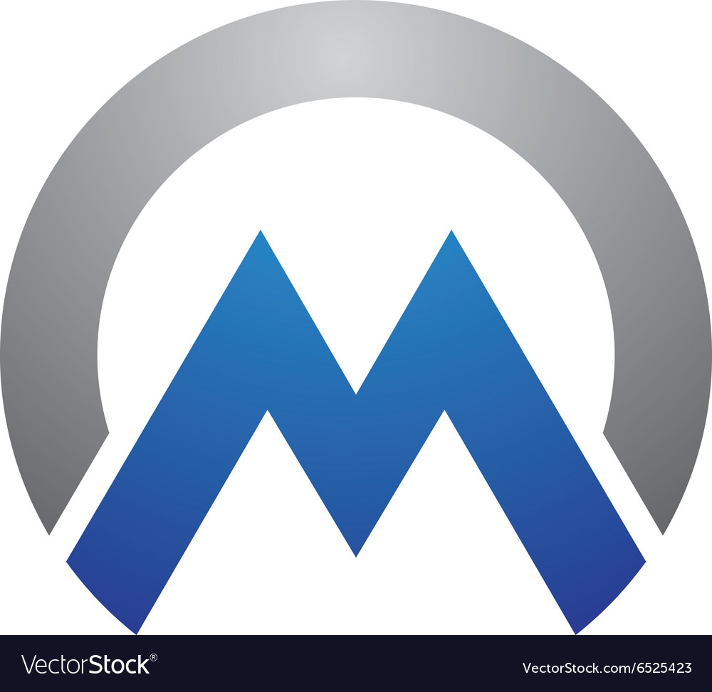 M letter logo Royalty Free Vector Image - VectorStock