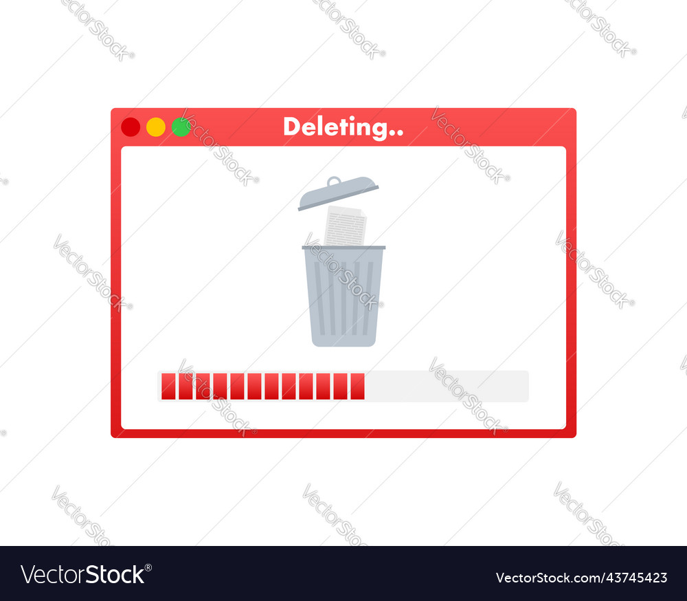 Process delete file in paper remove document