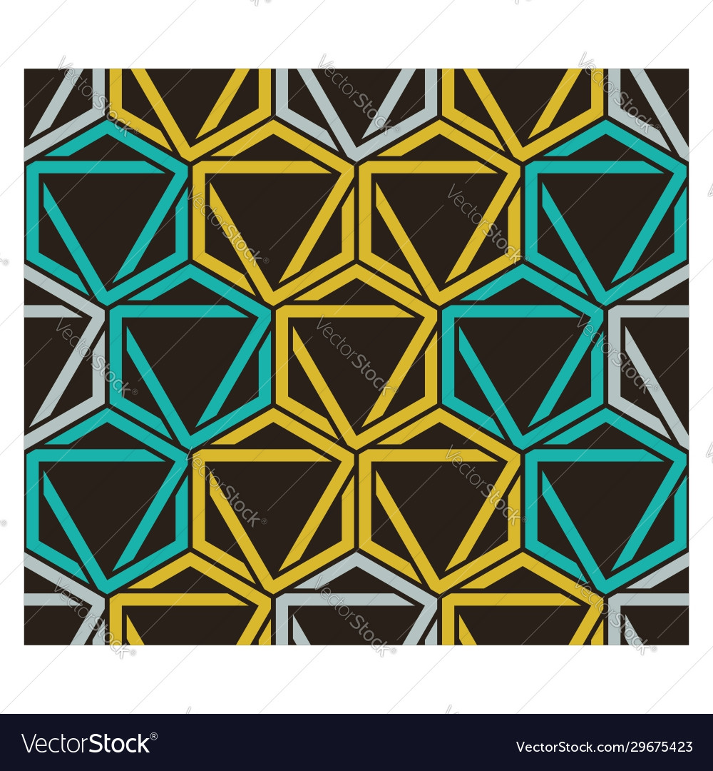 Seamless pattern background with geometric symbol