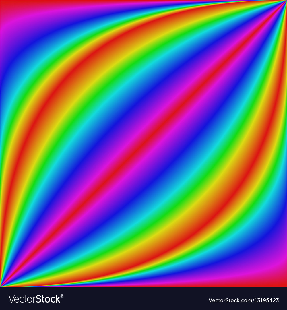 Smooth gradient rainbow curved background
