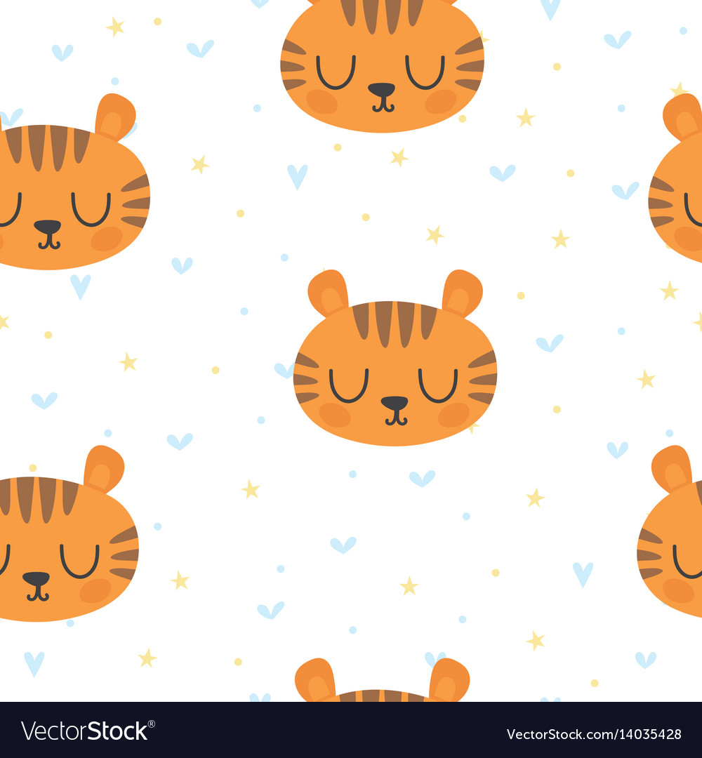 Cute seamless pattern for children with funny