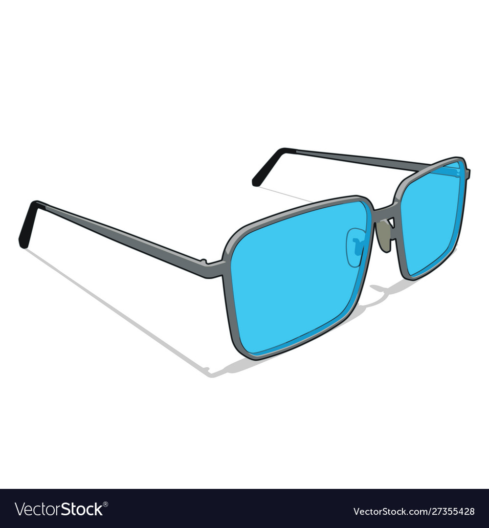 Eyeglasses opened temples from right front Vector Image