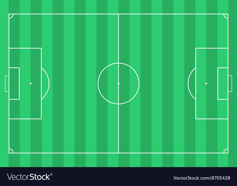 Football soccer field Royalty Free Vector Image