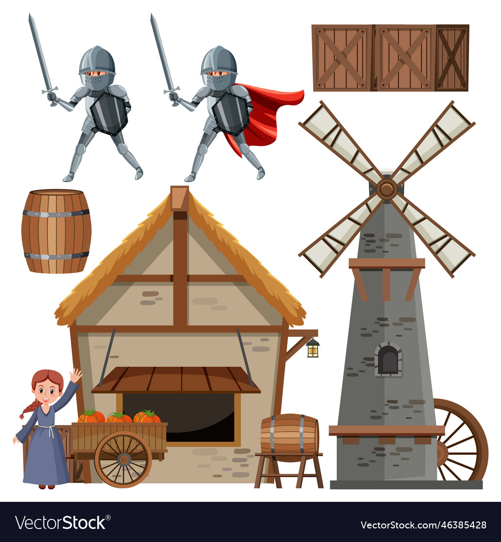 Medieval Objects Set