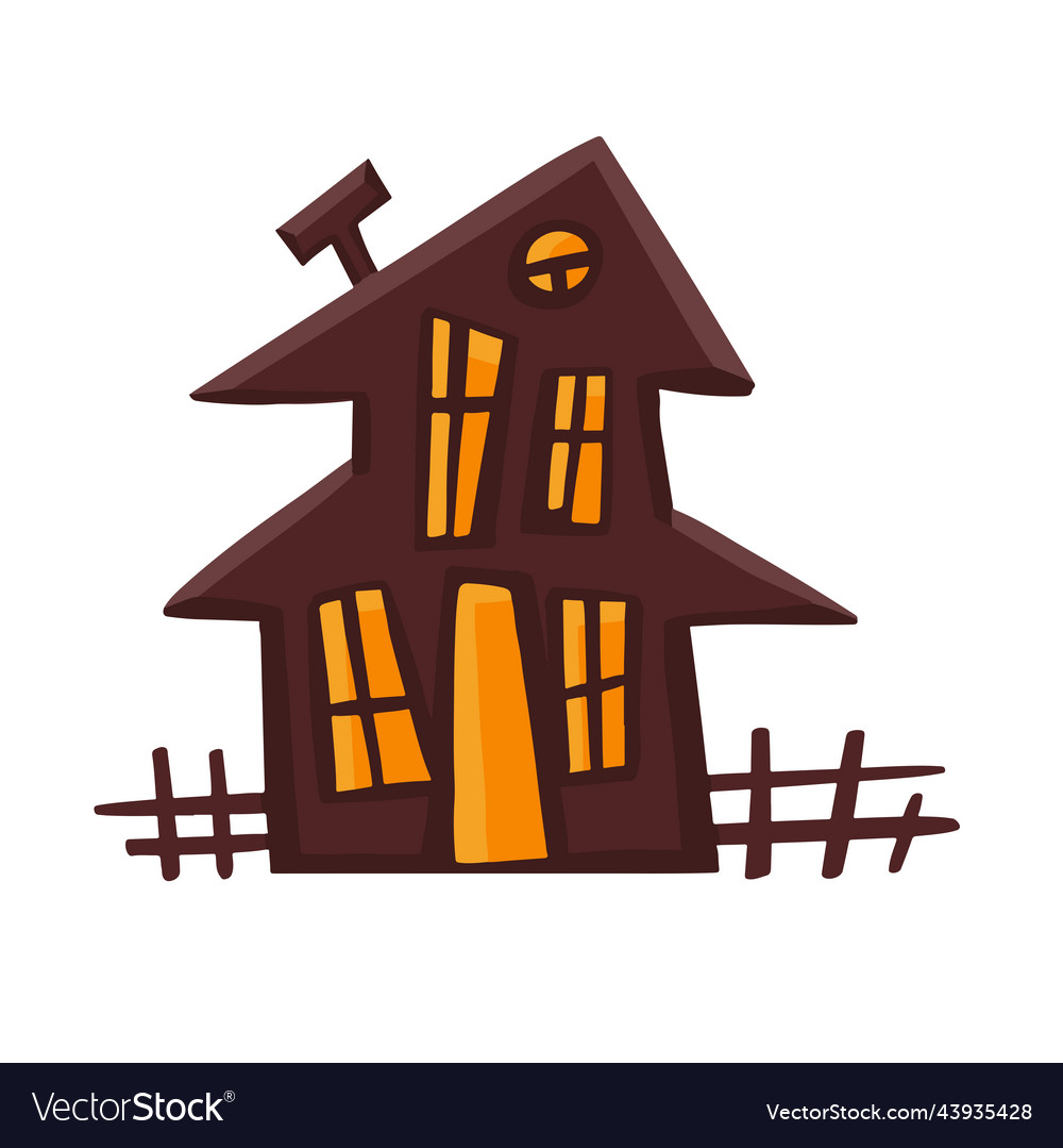 Old and abandoned house for halloween vector image Old and abandoned house for halloween