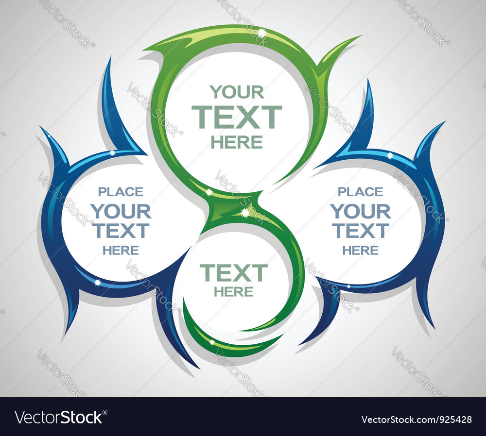 Round frames with copy space