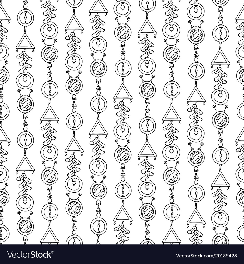 Seamless pattern background boho