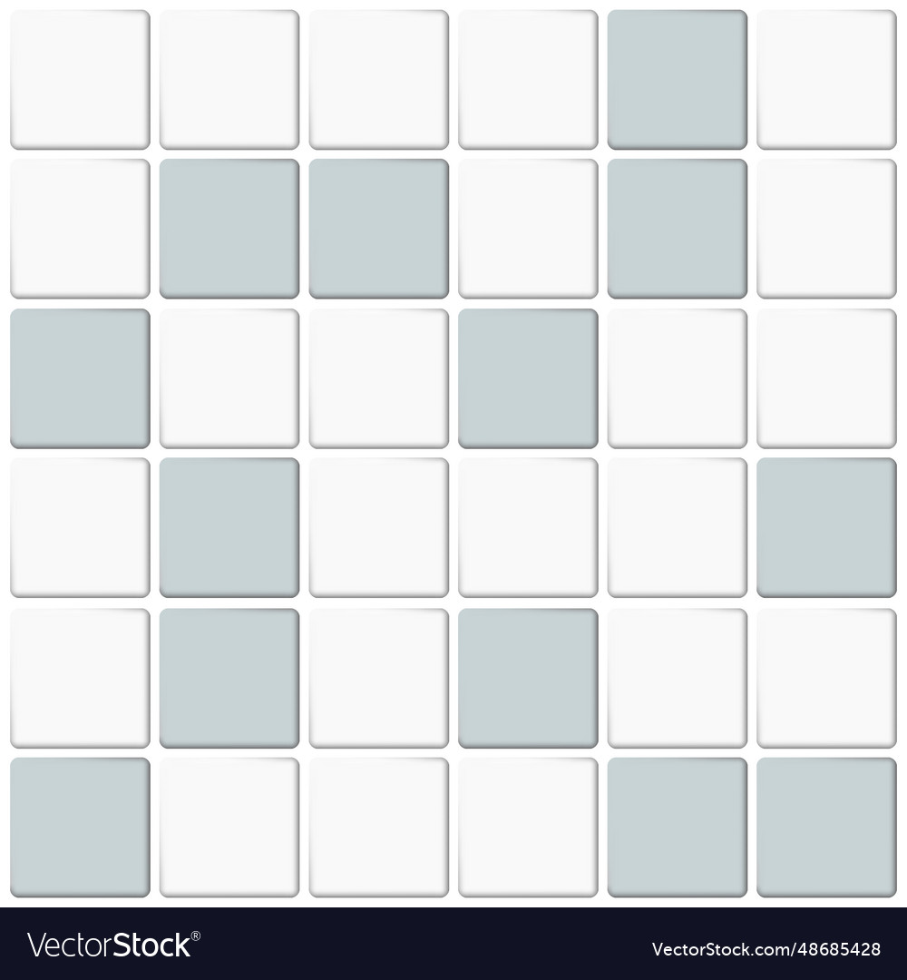 Tiles bathroom seamless backdropgray wall pattern Vector Image