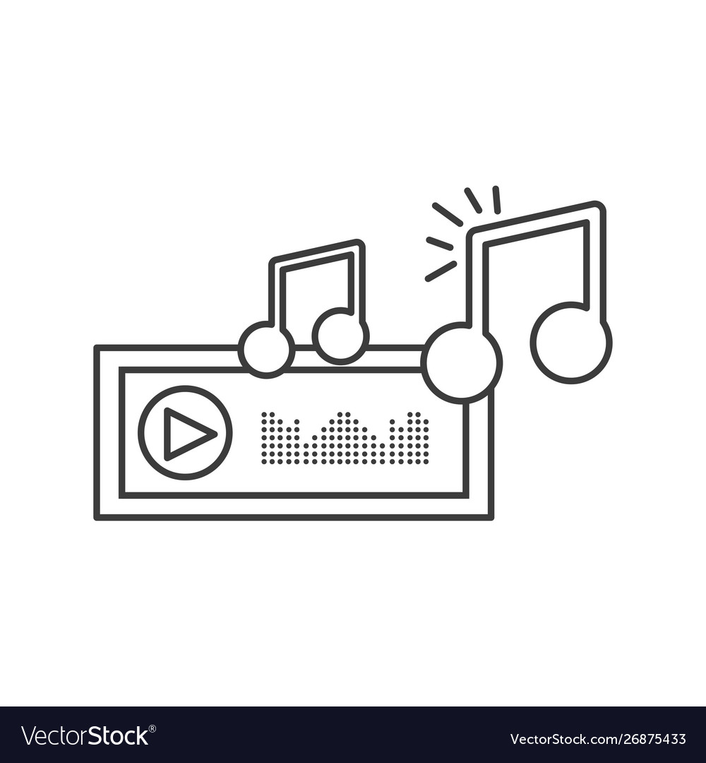 Audio player display with sound graphic
