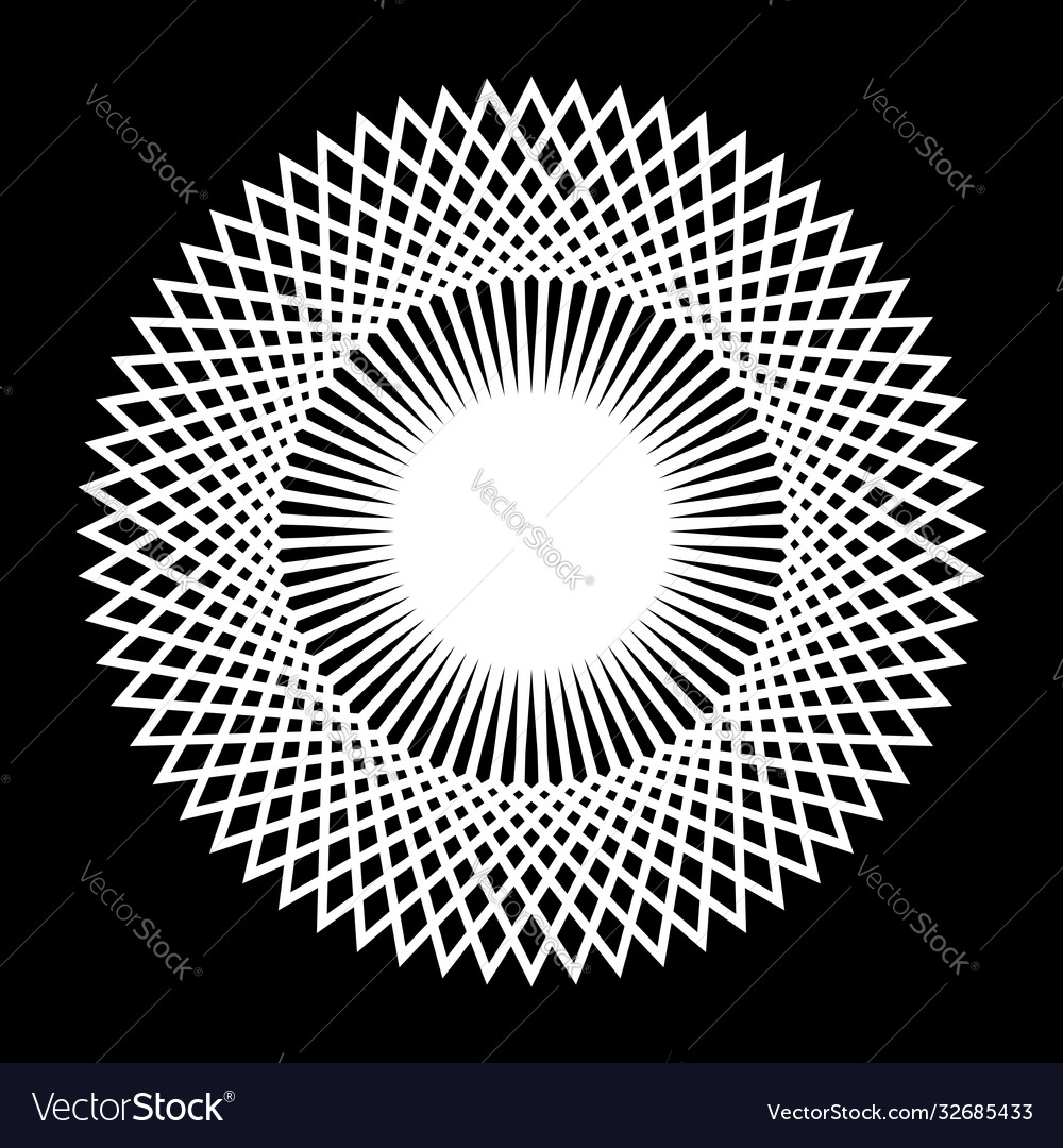Design monochrome decorative snowflake element vector image Design monochrome decorative snowflake element