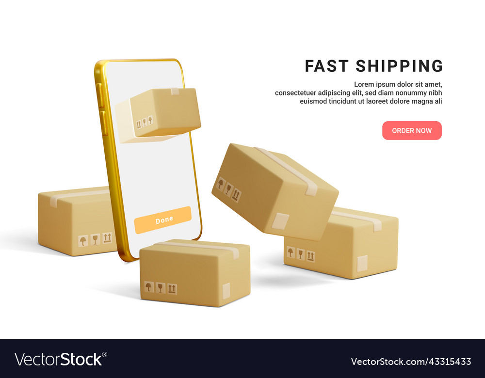 Fast shipping concept for delivery service